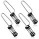 thumbnail image 1 of 4PCS Fishing Flag Clips Stainless Steel Marine Boat Flag Clips for Halyards Outrigger Lines Antennas Flagpole Rope, 1 of 5
