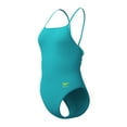 thumbnail image 4 of Speedo Women's Solid Web Back Competitive One Piece Thin Strap Swimsuit  -  Turquoise Gem, 38, 4 of 4