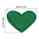 thumbnail image 2 of Parches termoadhesivos corazón Verde Bordado Unique Bargains paquete de 33, 2 of 6