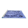 thumbnail image 2 of Ahgly Company Machine Washable Indoor Rectangle Abstract Blue Modern Area Rugs, 6' x 9', 2 of 4