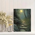 thumbnail image 2 of Qisvanset 12x16 Inch 2D Flat Framed Canvas Art, Jesus Walking Watercolor Inspirational Faith Home Religious Wall Art, 2 of 5