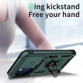 thumbnail image 4 of for Moto G 5G 2022 Case, Slide Camera Cover HD Screen Protector Military Grade Shockproof Ring Holder Kickstand Protective Case for Moto G 5G 2022 (Pine Green), 4 of 7