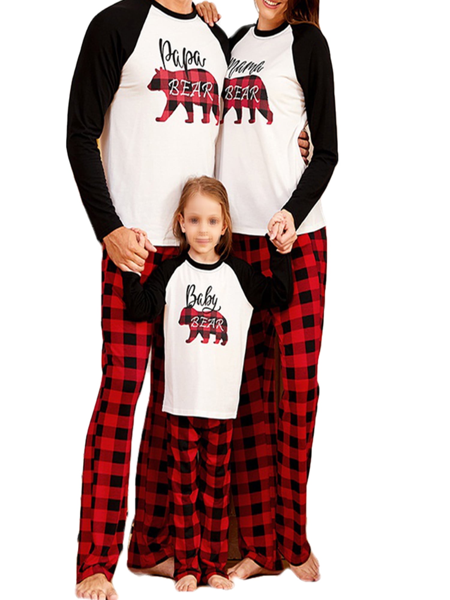 Mama bear papa bear 2025 baby bear christmas pajamas