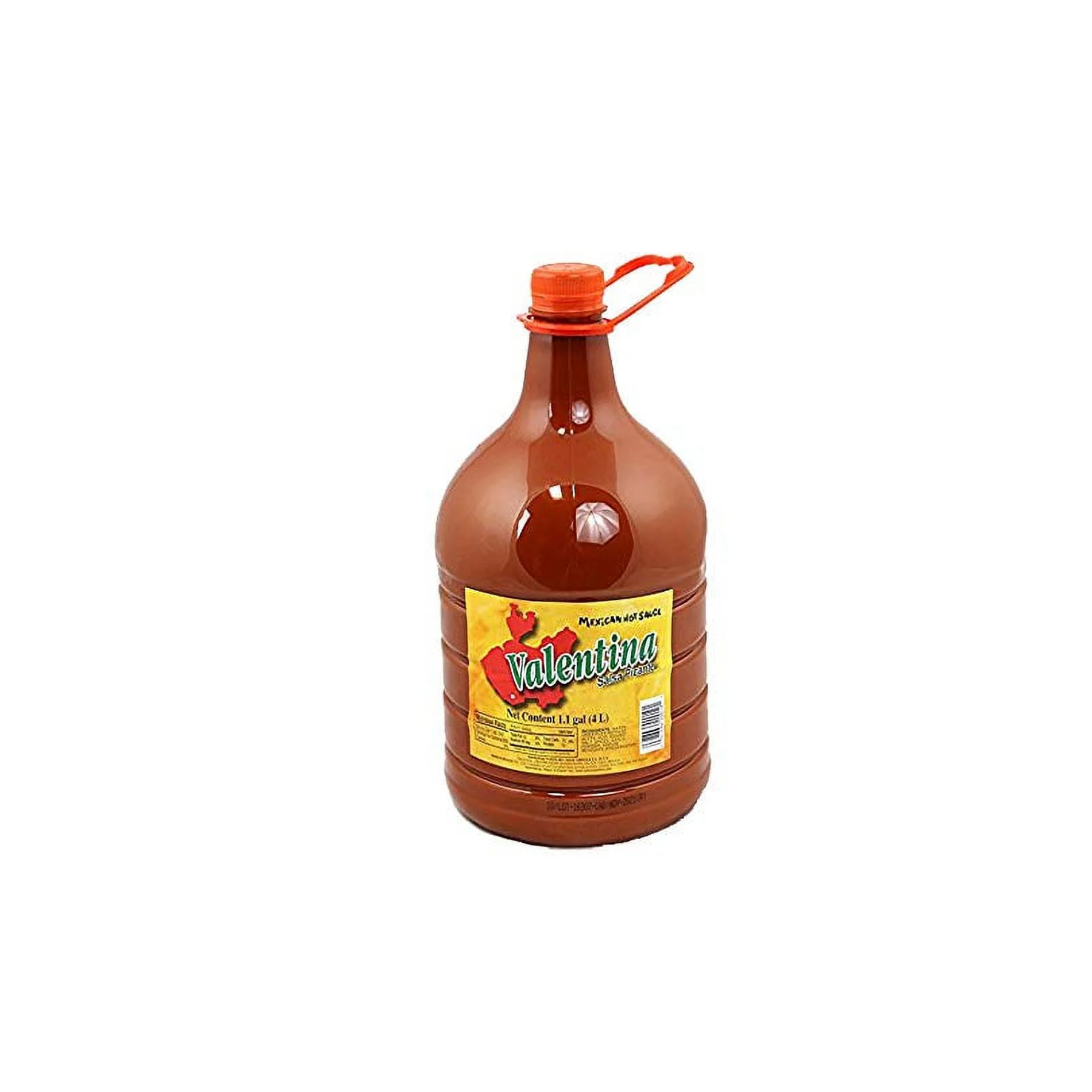 Valentina Mexican Hot Chile Sauce Spices Picante Salsa Seasoning Salt Spice Mix Made From Chili Peppers Perfect For Chips Fast Foods Lunch Snacks or More 4 Liters ( 1.1 Gallon )