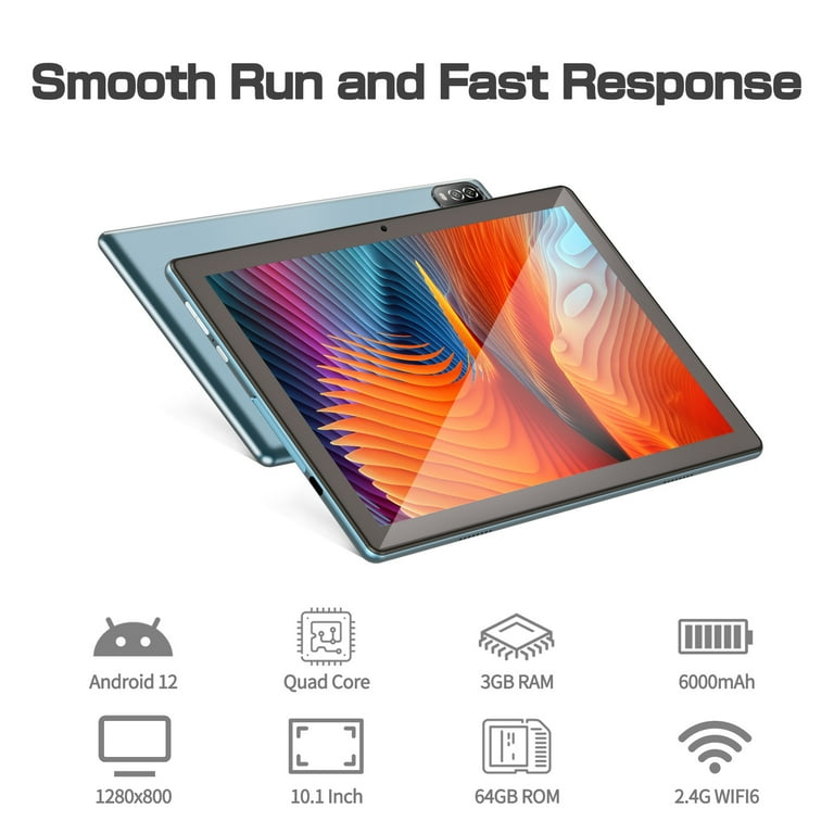 BaKen 10'' Android 12.0 Tablet, 3GB RAM, 64GB, Quad-Core, WIFI 6