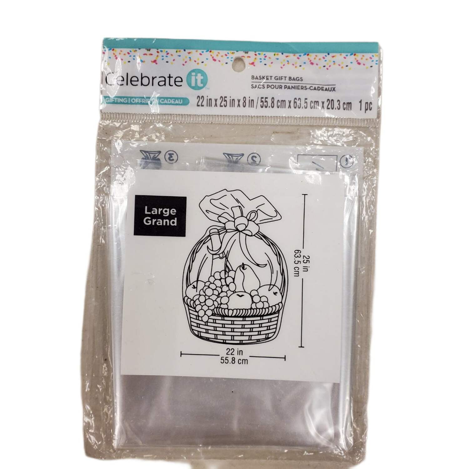 50 Clear Cellophane Treat Bags 18x30" - Resealable For Cookies, Candies, Gift Baskets
