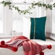 thumbnail image 5 of Funda de almohada de terciopelo con diseño de patchwork para mesita de noche, sofá y cojín lumbar – Funda decorativa con cremallera oculta, costuras reforzadas y tejido de fácil cuidado., 5 of 6