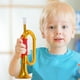 thumbnail image 3 of BRIGHTFUFU Juguete de corneta de plástico para niños pequeños, instrumento musical para educación temprana, trompeta, corneta, accesorio para actuación en escenario, 3 of 8