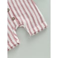 thumbnail image 6 of Bagilaanoe Newborn Baby Girl Boys Summer Jumpsuit Striped Sleeveless Bodysuit 6M 12M 18M 24M Infant Casual One Piece Romper, 6 of 8