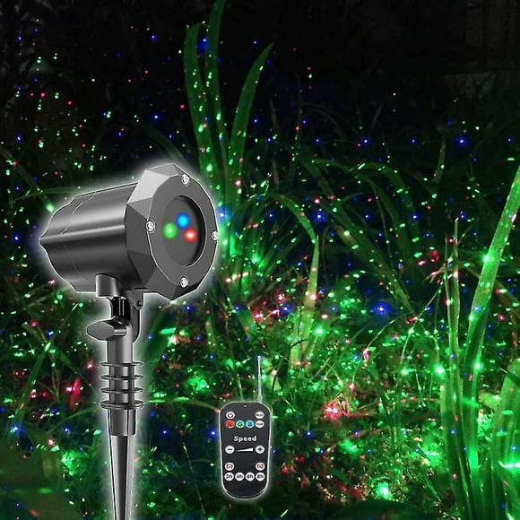 Outdoor Garden Laser Lights Waterproof Christmas Projector Lighting With Security Lock 3 Color Red Green Blue