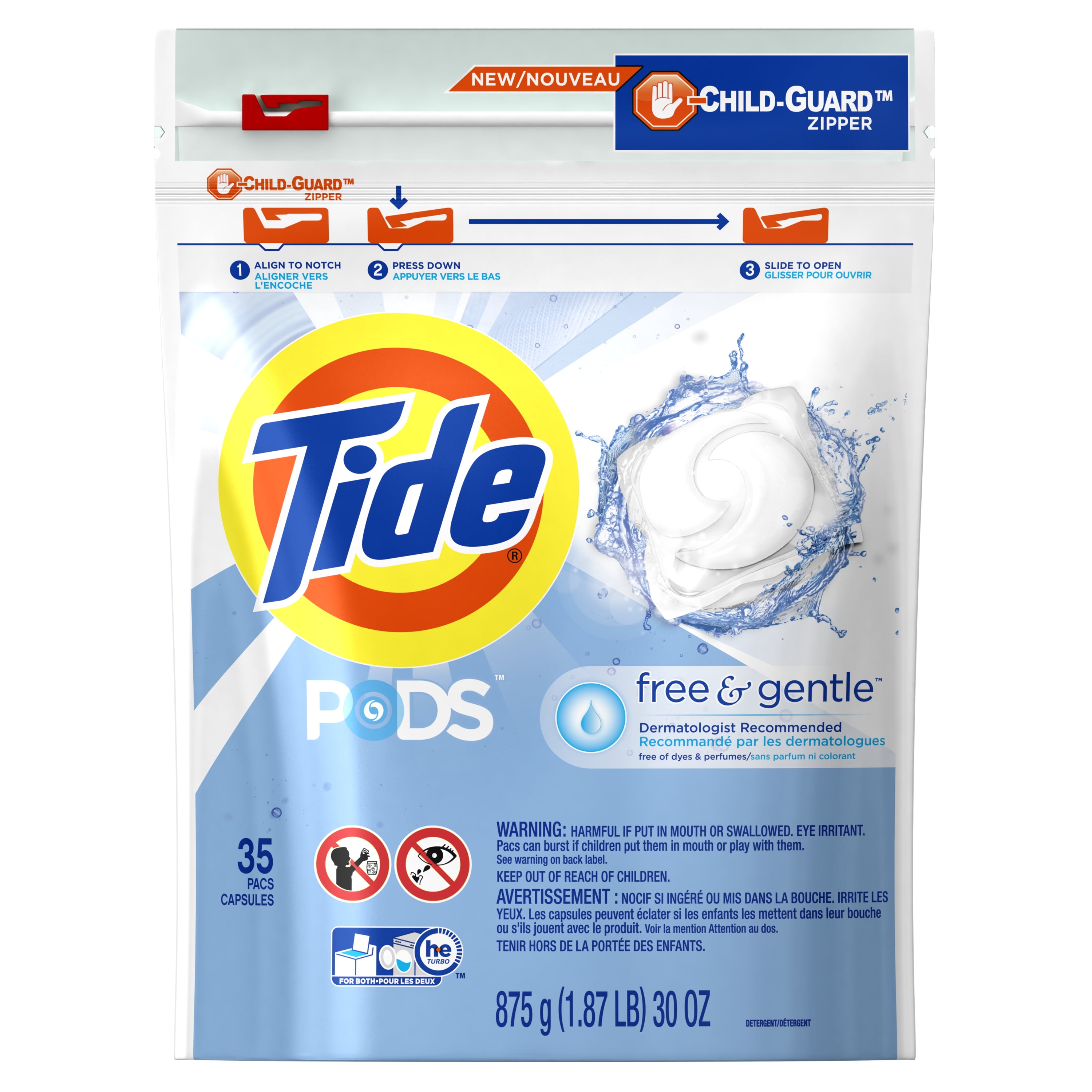 Tide PODS Laundry Detergent, Free & Gentle, 35 count