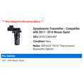 thumbnail image 2 of Speedometer Transmitter - Compatible with 2011 - 2016 Nissan Quest 2012 2013 2014 2015, 2 of 2