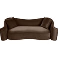thumbnail image 4 of Meridian Furniture Destin Brown Velvet Sofa, 4 of 21