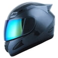 thumbnail image 1 of Casco de moto 1Storm Mechanic de fibra de carbono negro, 1 of 4
