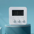 thumbnail image 3 of Temporizador de cocina eléctrico BLESIY Temporizador de huevo fuerte Reloj temporizador LCD grandes blanco, 3 of 8