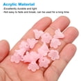 thumbnail image 3 of Uxcell 200 Pcs Acrylic Frosted Flower Beads Trumpet Flower Beads, Pink, 3 of 6