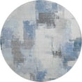 thumbnail image 2 of Addison Rugs Mayfield Premium Machine Washable Transitional Abstract Denim Round Rug, 8' x 8', 2 of 6
