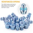 thumbnail image 2 of 110Pcs Grease Fitting Assortment Metric Straight And Angled Kit Usa, 2 of 5