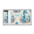 thumbnail image 2 of JIALIOU Nylon Trifold Card Wallet with ID Window Zipper Pocket for Men Women Teen Cute Seahorse and Seaweed, 2 of 7