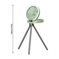 thumbnail image 3 of USB Desk Fan with Night Light, Strong Airflow, 5.5 Inch Portable 90° Rotate Quiet Cooling, Small Personal Table Fans for Bedroom Home Office Travel Green, 3 of 7