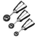 thumbnail image 1 of Juego de cucharas para galletas Social Chef de acero inoxidable, 3 piezas, 1 of 8