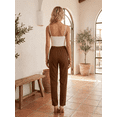 thumbnail image 3 of Pantalón Mujer Corte Recto Entallado | Tiro Medio con Pretina y Botón, 3 of 5