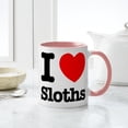 thumbnail image 4 of CafePress - I Heart Sloths - 11 oz Ceramic Mug - Novelty Coffee Tea Cup, 4 of 4