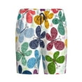thumbnail image 4 of Fotbe Colorful Butterflies Pajama Shorts for Men, Men's Pajama Bottoms, Sleepwear,Short Pajama Pants-3X-Large, 4 of 9