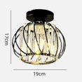 thumbnail image 2 of pitrice Modern Crystal Ceiling Light Lamp LED mount ceiling light semi Semi Flush Mount semi flush mount ceiling Pendant Light Fixture Black, 2 of 6