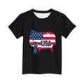 thumbnail image 5 of BRGZLK 250th Anniversary USA T-Shirt for Kids Boys Girls Summer Fashion American Flag Statue of Liberty Print Shirts 4th of July Toddler Short Sleeve Patriotic T-Shirt Black 14-15 Years, 5 of 5