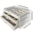 thumbnail image 2 of Jewelry Storage Box, Flannelette Drawer Type Transparent Dustproof Jewelry Box,, 2 of 4