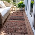 thumbnail image 6 of Addison Rugs Chantille Indoor/Outdoor Transitional Stripes Paprika Washable Runner Rug, 2'3" x 7'6", 6 of 6