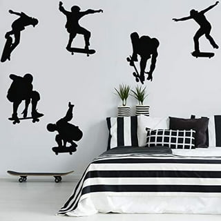 Wallhogs Skateboard Silhouette XIII Cutout Wall Decal