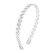 Unique Bargains 1 Pc Simple Chain Headbands for Women Silver Tone