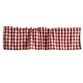 thumbnail image 2 of poplin gingham checkered window valance 58 wide red, 2 of 2