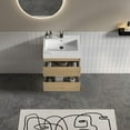 thumbnail image 5 of CITTANEO 24 inch Floating Bathroom Vanity with Sink, Modern Bathroom Cabinet in Natural Oak, 5 of 6