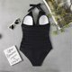 thumbnail image 3 of Traje de baño de una pieza con cuello halter para mujer, ideal para la playa o las vacaciones., 3 of 4