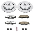 thumbnail image 3 of PowerStop Rear Z26 Street Warrior Carbon-Fiber Ceramic Brake Pad and Drilled and Slotted Rotor Kit Fits: CADILLAC CHEVROLET Select Models K5159-26, 3 of 9