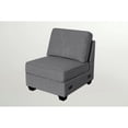 thumbnail image 6 of 87.8'' Convertible Blue Velvet Sofa Bed Sleeper, 6 of 9