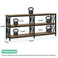 thumbnail image 3 of Tribesigns Console Table with Storage Shelves , 70.9" Industrial 3-Tier Sofa Table for Living Room, Long Foyer Table Entryway Table for Hallway, Front Door, Entrance, 3 of 8