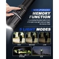 thumbnail image 2 of Linterna Tactica Victoper P70G 2P LED 1000 Lumenes Recargable 5 Modos Zoomable Pack 2 Unidades, 2 of 5