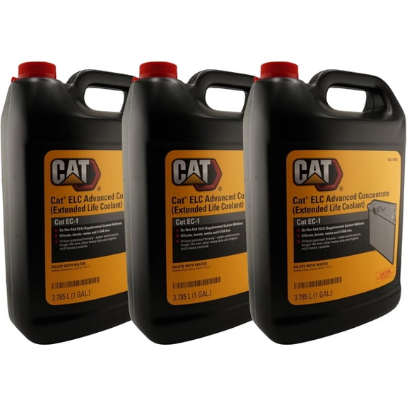 CAT 542-6493 (5426493) ELC Advanced Extended Life Coolant Concentrate – 1 Gallon Bottle – Genuine EC-1 Coolant, Dilute with Ion-Free Water, Contains Bittering Agent (Pack of 3)