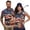 250 Years 1776-2026 Tropical Flowers, variant on Jeiento 250th Anniversary Couple Matching Outfit Eagle Mens Golf Shirts Short Sleeve Dry Fit Collared Tops and Womens Zipper Shirt Sleeveless Racerback Workout Tops, Women's XS