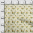 thumbnail image 2 of oneOone Cotton Cambric Light Beige Fabric Floral Dress Material Fabric Print Fabric By The Yard 42 Inch Wide, 2 of 4