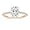 Rose gold, variant on 3CT Oval Cut Cubic Zirconia Engagement Ring for Women, 925 Sterling Silver Half-Coverage Scalloped Pavé Wedding Band, Stackable Promise Rings Size 3-11 VIRELLA