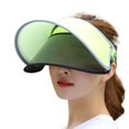 thumbnail image 4 of Chapeau de Soleil Ajustable Protection Solaire Anti-UV Visière Protection Visage Grand Bord Rose, 4 of 6