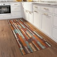 thumbnail image 2 of Addison Rugs Indoor/ Outdoor Addison Bravado Abstract Striped Washable Area Rug 2' x 7'6" - Paprika, 2 of 8