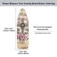 thumbnail image 5 of HELLHERO Musical Cross Floral Decorative Design Ironing Board Cover Cozy Nose Pocket Replacement Elastic Edge Fabric for Laundry Room, 5 of 5
