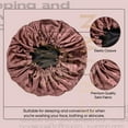 thumbnail image 6 of Anime Durag and Silk Bonnet 2pcs Set for Men and Women, Silky Satin Bonnet Durag, Silk Fabric for Comfort and Compression (Brown Bee), 6 of 7