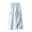 Blue, variant on Casual Pants for Women Elastic Waist Linen Blend Wide Leg Palazzo Capri Culottes with Pockets Casual Trousers